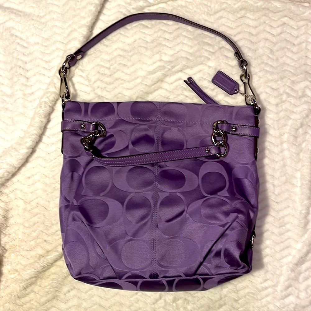 Coach purse - purple shoulder bag